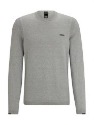 Hugo Boss Underwear Sweter w kolorze szarym rozmiar: M. Szare swetry nierozpinane Hugo Boss Underwear, m, bez wzorów, z bawełny, bez kołnierzyka, bez ramiączek. Za 373.45 zł.