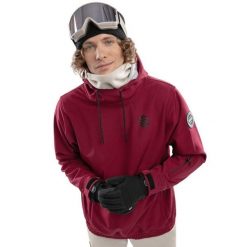 Kurtka snowboardowa męska W1 Groenland. Brązowe kurtki SIROKO, l, bez wzorów, z softshellu, bez kaptura. W wyprzedaży za 297.00 zł.