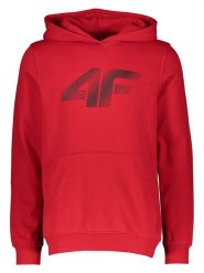4F Bluza w kolorze czerwonym rozmiar: M. Czerwone bluzy 4F, m, bez wzorów, z bawełny, z kapturem. Za 83.03 zł.