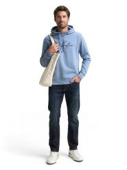 Tom Tailor Bluza w kolorze błękitnym rozmiar: XL. Niebieskie bluzy z kapturem Tom Tailor, xl, bez wzorów, z kapturem. Za 78.66 zł.