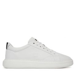 Półbuty G-Star. Białe eleganckie półbuty G-Star, bez wzorów, bez obcasa, bez zapięcia. Za 279.99 zł.