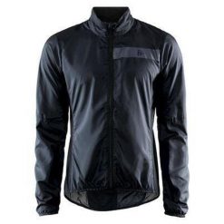 Windbreaker Craft Essence Light Wind. Czarne kurtki outdoor i hardshell Craft, l, bez wzorów, bez kaptura. Za 422.50 zł.