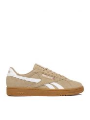 Reebok Sneakersy EO-CLUB C GROUNDS UK 100277421 Beżowy. Brązowe buty sportowe casual Reebok, bez wzorów, ze skóry, bez zapięcia. Za 299.99 zł.