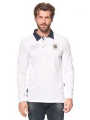 Vent du Cap Koszulka polo w kolorze białym rozmiar: L. Białe koszulki polo Vent du Cap, l, z aplikacjami, bez kołnierzyka, bez ramiączek. Za 86.99 zł.