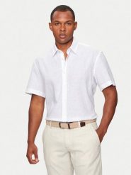JOOP! Jeans Koszula 137Haris_1_2 30041310 Biały Casual Fit. Białe koszule JOOP! Jeans, m, bez wzorów, z bawełny, bez kołnierzyka, bez ramiączek. Za 299.99 zł.