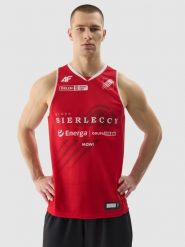 4F Tank top replika domowy z sezonu 2023/24 męski 4F x Czarni Słupsk - multikolor L. Czarne bezrękawniki 4F, l, bez wzorów, z dzianiny, bez kołnierzyka, bez ramiączek. W wyprzedaży za 119.99 zł.