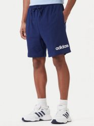 Adidas Szorty sportowe Essentials Linear JE9013 Granatowy Regular Fit. Niebieskie krótkie spodenki sportowe Adidas, l, bez wzorów, z bawełny. Za 138.99 zł.