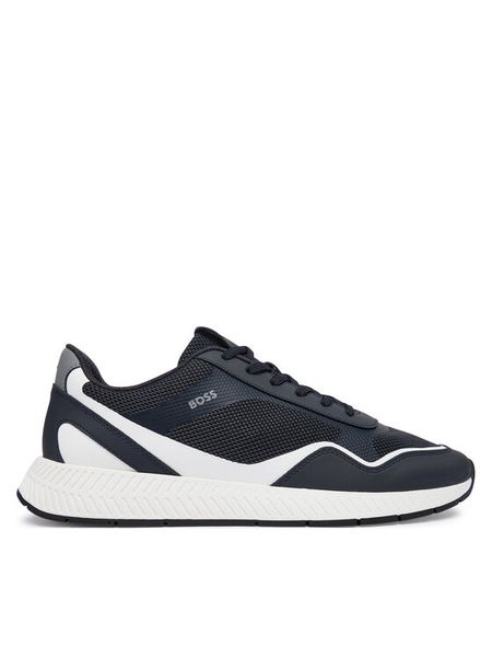 BOSS Sneakersy Titanium 50568928 Granatowy. Niebieskie buty sportowe casual Boss, bez wzorów, z materiału, bez zapięcia. Za 679.99 zł.