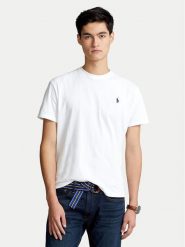 Polo Ralph Lauren T-Shirt 710707087003 Biały Classic Fit. Białe koszulki polo Polo Ralph Lauren, m, bez wzorów, z bawełny, bez kołnierzyka, bez ramiączek. Za 309.99 zł.