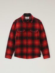 Woolrich Koszula "Alaskan" w kolorze czerwono-czarnym rozmiar: L. Czarne koszule Woolrich, l, bez wzorów, z wełny, bez kołnierzyka, bez ramiączek. Za 663.54 zł.