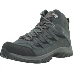 Buty COLUMBIA 2100641CB Szary. Czarne buty turystyczne Columbia, bez wzorów, z materiału, bez zapięcia, trekkingowe. Za 399.99 zł.