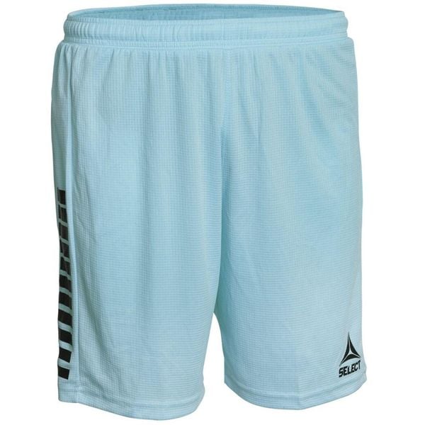 Spodenki bramkarskie męskie Select Monaco błękitne. Niebieskie szorty Select, l, bez wzorów, sportowe. W wyprzedaży za 146.35 zł.