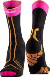 Skarpetki biegowe X-Socks Terraskin Expert Crew. Czarne skarpety X-Socks, bez wzorów, z materiału. Za 164.99 zł.