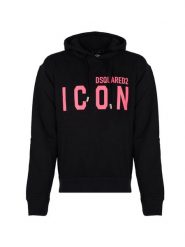 Dsquared2 Bluza "Icon Hoodie" | S79GU0102 S25516 | Mężczyzna | Czarny. Czarne bluzy z kapturem Dsquared2, l, bez wzorów, z bawełny, z kapturem. W wyprzedaży za 1,299.00 zł.