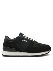Guess Sneakersy Tresa FMPALC ELE12 Czarny. Czarne buty sportowe casual Guess, z aplikacjami, ze skóry, bez zapięcia. Za 329.99 zł.