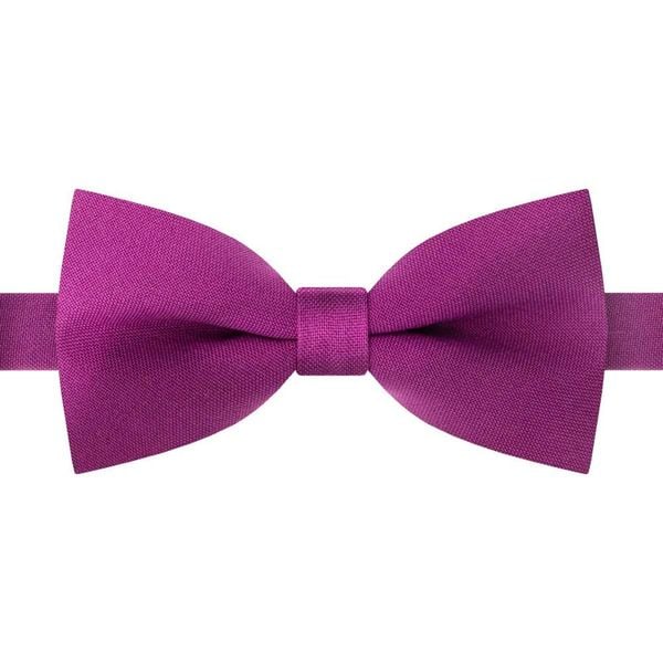 Mucha Męska - His Story - Ciemna Fuksja. Czerwone krawaty i muchy His Story, z aplikacjami, z mikrofibry. Za 45.00 zł.