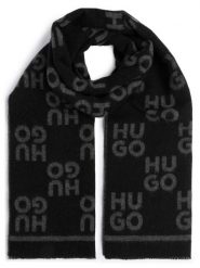 HUGO Szalik - Martyn Mężczyźni Wełna czarny, ONE SIZE. Czarne szaliki Hugo, bez wzorów, z wełny. Za 329.95 zł.