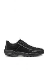 Buty outdoor męskie Scarpa Mojito - black. Czarne buty turystyczne Scarpa, bez wzorów, z gumy, bez zapięcia, outdoorowe. Za 424.49 zł.