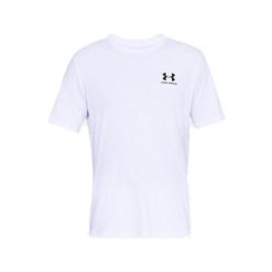 Lewy T-Shirt Under Armour Sportstyle Dorosłych. Białe t-shirty sportowe Under Armour, bez wzorów, bez ramiączek. Za 161.00 zł.