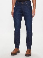 Wrangler Dżinsy "Larston" - Skinny fit - w kolorze granatowym rozmiar: W30/L34. Niebieskie jeansy Wrangler, l. Za 173.99 zł.