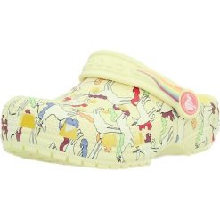 Sandały CROCS CLASSIC DRAGON Żółty. Białe sandały Crocs, z materiału, bez zapięcia. Za 217.99 zł.