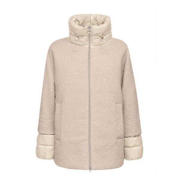 Kurtka GEOX W CALITHE Biały. Białe kurtki Geox, bez wzorów, z tkaniny, bez kaptura. Za 835.99 zł.