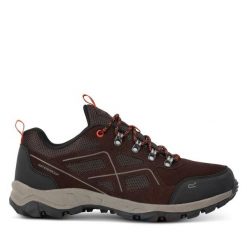 Trekkingi Regatta. Czerwone buty trekkingowe Regatta, bez wzorów, bez zapięcia. Za 239.99 zł.