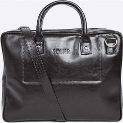 Solier - Torba skórzana. Torby na laptopa marki Solier. W wyprzedaży za 399.90 zł.