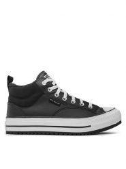 Converse Trzewiki Chuck Taylor All Star Malden Street Boot A04477C Czarny. Czarne botki sznurowane Converse, bez wzorów, ze skóry, bez obcasa, bez zapięcia. Za 419.99 zł.