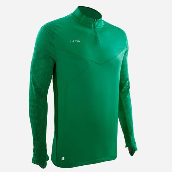 Bluza do piłki nożnej Kipsta CLR Club. Zielone bluzy KIPSTA, xl, bez wzorów, z materiału, bez kaptura. Za 169.99 zł.