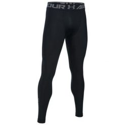 Legginsy do biegania męskie Under Armour HG 2.0 Leggins. Czarne bielizna termoaktywna Under Armour, m, bez wzorów, bez ramiączek, do biegania. Za 199.00 zł.