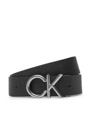 Calvin Klein Pasek Męski Ck Hallmark Logo 35Mm Adj LV04D7035G Czarny. Czarne paski CALVIN KLEIN, bez wzorów, ze skóry. Za 259.99 zł.