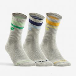 Skarpety sportowe New Balance wysokie x3. Szare skarpetki sportowe New Balance, bez wzorów, z bawełny. Za 69.99 zł.