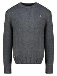 Geographical Norway Sweter "Flinder" w kolorze szarym rozmiar: XXL. Szare swetry nierozpinane Geographical Norway, xxl, bez wzorów, z bawełny, bez kołnierzyka, bez ramiączek. Za 113.10 zł.