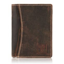 Portfel męski brązowy PAOLO PERUZZI T-13-BR. Brązowe portfele Paolo Peruzzi, bez wzorów, ze skóry. Za 59.99 zł.