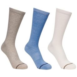 Skarpety Heathan Dla Dorosłych Unisex (zestaw 3 Sztuk). Białe skarpety Trespass, bez wzorów. Za 50.99 zł.
