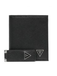 Guess Zestaw portfel i brelok GFBOXM P3303 Czarny. Czarne portfele Guess, z aplikacjami, ze skóry. Za 209.99 zł.