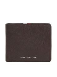 Tommy Hilfiger Portfel Th Corp Cc & Coin AM0AM13740 Brązowy. Brązowe portfele Tommy Hilfiger, bez wzorów, ze skóry. Za 299.99 zł.