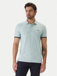 BOSS Polo Chip Hexa 50554561 Turkusowy Regular Fit. Niebieskie koszulki polo Boss, m, bez wzorów, z bawełny, bez kołnierzyka, bez ramiączek. Za 609.99 zł.