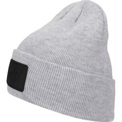 Czapka męska CAM212 - ciepły jasny szary melanż. Czapki zimowe marki B'TWIN. Za 39.99 zł.