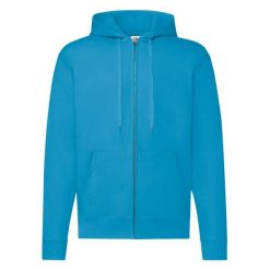Klasyczna Kurtka Z Kapturem Dla Dorosłych Unisex. Niebieskie kurtki Fruit of the Loom, m, bez wzorów, z kapturem. Za 135.99 zł.
