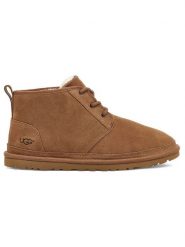 UGG Skórzane trzewiki "Neumel" w kolorze jasnobrązowym rozmiar: 42. Brązowe botki sznurowane UGG, bez wzorów, z materiału, bez obcasa, bez zapięcia. Za 484.31 zł.