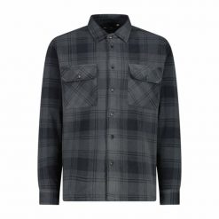 Cmp Koszula Męska 100% poliester Szary U862. Czarne koszule CMP, m, bez wzorów, z materiału, bez kołnierzyka, bez ramiączek. Za 253.00 zł.