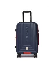 Nautica Walizka kabinowa NTC-KS-003-07-S Granatowy. Niebieskie walizki Nautica, bez wzorów, z tworzywa sztucznego. Za 299.99 zł.