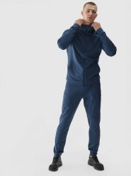4F Spodnie treningowe szybkoschnące męskie - granatowe 3XL. Niebieskie spodnie treningowe długie 4F, m, bez wzorów, z dzianiny. W wyprzedaży za 99.99 zł.