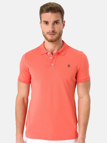 SIR RAYMOND TAILOR Koszulka polo w kolorze pomarańczowym rozmiar: XL. Pomarańczowe koszulki polo Sir Raymond Tailor, xl, bez wzorów, z bawełny, bez kołnierzyka, bez ramiączek. Za 109.52 zł.