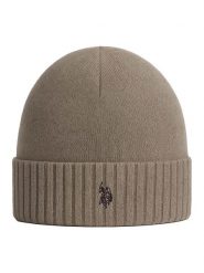 U.S. Polo Assn. Czapka w kolorze karmelowym rozmiar: onesize. Brązowe czapki zimowe U.S. Polo Assn., bez wzorów, z kaszmiru. Za 122.67 zł.