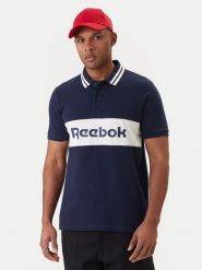 Reebok Polo Arter RK25548CCM Granatowy Regular Fit. Niebieskie koszulki polo Reebok, m, bez wzorów, z bawełny, bez kołnierzyka, bez ramiączek. Za 149.99 zł.