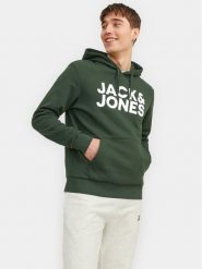 Jack&Jones Bluza Corp 12152840 Zielony Standard Fit. Zielone bluzy Jack&Jones, m, bez wzorów, z bawełny, bez kaptura. Za 129.99 zł.