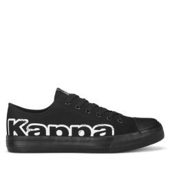 Trampki Kappa. Czarne trampki Kappa, m, bez wzorów, bez zapięcia. Za 99.99 zł.